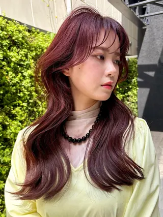 ロング カラー 暖色カラー/天神/ ヘイマサクラのヘアスタイル