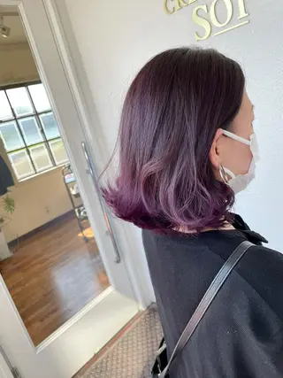 ミディアム カラー 大嶋 宏隆のヘアスタイル