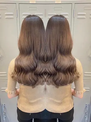 ロング カラー パーマ 🦋レイヤー✖︎ 髪質改善🦋リョウヤのヘアスタイル