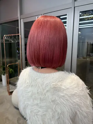 ミディアム のあ/カットモデル/ 縮毛矯正モデルのヘアスタイル