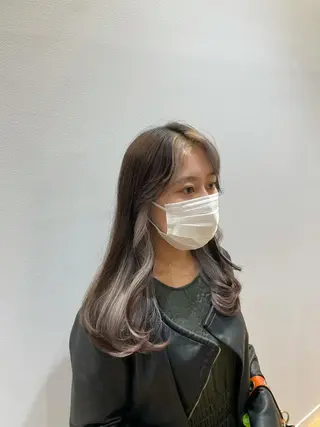 セミロング カラー uka 東京ミッドタウン 六本木所属・🥀似合わせ🥀 柔らかカラー・タイトのヘアスタイル