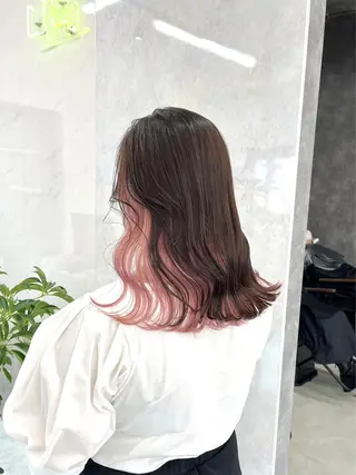 セミロング カラー パーマ ヘアアレンジ メンズ キッズ ネイル マツエク・マツパ アイブロウ 似合わせ美容師🌙 Miyu🐈‍⬛💕のヘアスタイル