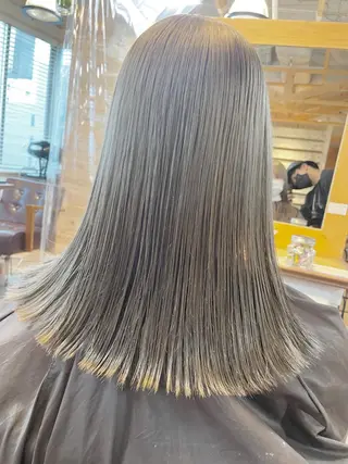 ミディアム カラー hair salon Ranun髪質改善のヘアスタイル
