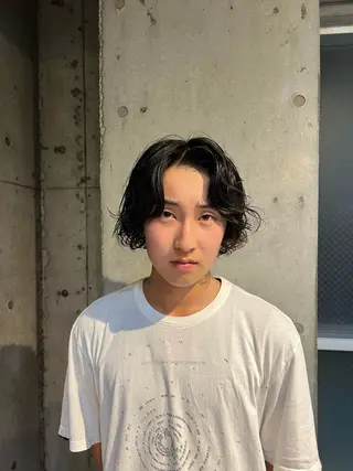 ミディアム パーマ 【fifth】渡部 永遠のヘアスタイル