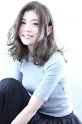 セミロング カラー EMANONシェアサロン心斎橋店所属・韓国メンズヘア　ミル クティボブ　足立佳代のヘアスタイル