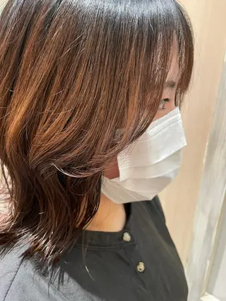 ミディアム 韓国風レイヤーカット 🇰🇷❕モカのヘアスタイル