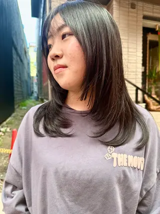 セミロング レイヤー/ウルフ/ /奈良/  RIHOのヘアスタイル