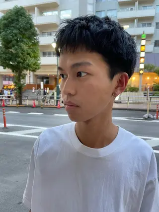 メンズ メンズカット パーマ[佐橋]のヘアスタイル