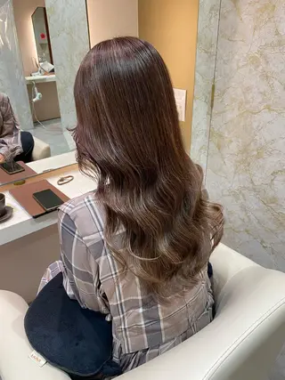 ロング カラー 店長/mao/ 前髪/顔周りカットのヘアスタイル