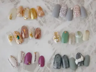 ネイル aime 中崎町のネイルデザイン