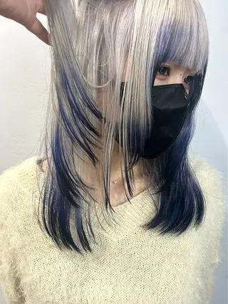 ミディアム F-card所属・shiga mariaのヘアスタイル