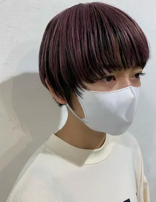 ショート カラー ブリーチ/アレンジ 天満/chihiroのヘアスタイル