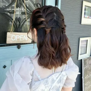 ミディアム ナチュラルヘア 🌱/久留米/あまのヘアスタイル