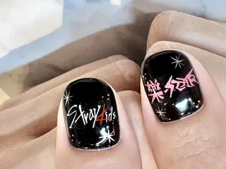 ネイル メンズ 痛ネイル🩶推し活 🤍店長sagawaのネイルデザイン