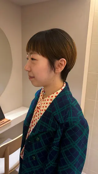 ショート 《無料カットモデル / perm》ナミのヘアスタイル