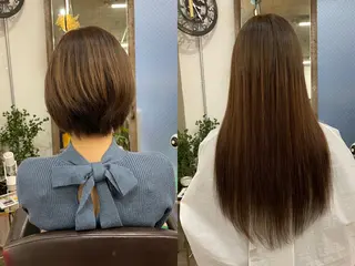 ショート プルエクステ界隈 ハイトーン/カツオ✨のヘアスタイル