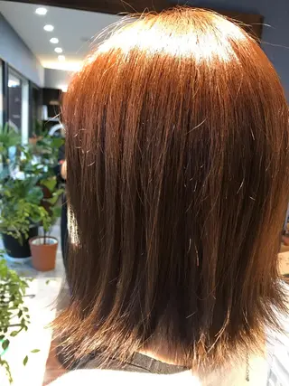 ミディアム カラー 大内 郁のヘアスタイル