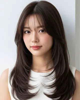 セミロング Luela 彦根所属・宇田 光希のヘアスタイル