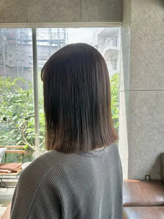 ミディアム カラー パーマ ヘアアレンジ 押切 響　のヘアスタイル