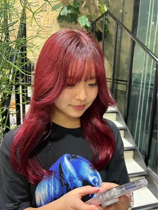 セミロング レイヤー／マツエク 💋𝑨𝑵𝑵𝑨のヘアスタイル