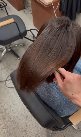 ショート 髪質改善ストレート/ 佐々木直輝のヘアスタイル