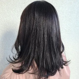 セミロング カラー Hazumi Ayanoのヘアスタイル