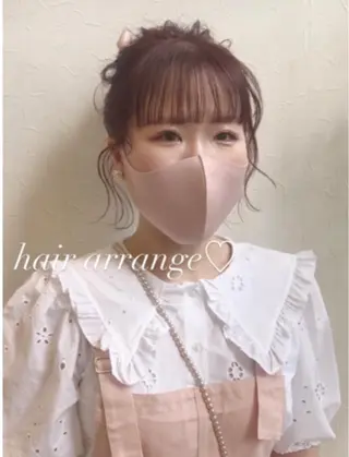 ミディアム カラー ヘアアレンジ nakahara madokaのヘアスタイル