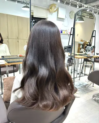 ロング I S所属・🌿透明感カラー‪ 縮毛矯正✨かずきのヘアスタイル