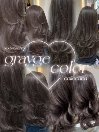 セミロング カラー 新宿/韓国レイヤー 髪質改善カラー/角所のヘアスタイル