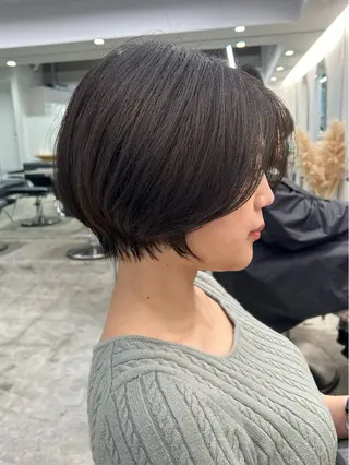 ショート カラー 山下夕月 ショート🫧ボブのヘアスタイル