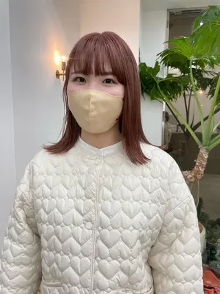 ミディアム カラー 垢抜けボブ/SAHO /OAK溝の口のヘアスタイル