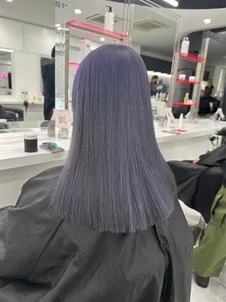 ロング カラー ヘアアレンジ 🪞official FRUITS渋谷🩰のヘアスタイル