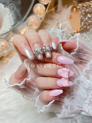 ネイル 23時まで❤︎韓国、 ワンホンネイルのネイルデザイン