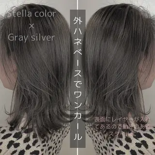 ミディアム カラー 河合秀明/ショート /ボブ/レイヤーのヘアスタイル