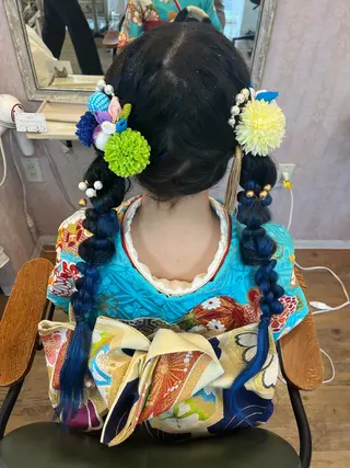 ロング ヘアアレンジ 伊藤 ひなののヘアスタイル