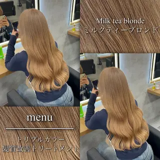 ロング カラー ブリーチなしの達人 🌈KAITOのヘアスタイル