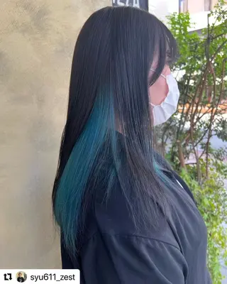 ロング カラー 🦋sana🦋 似合わせカット✁のヘアスタイル