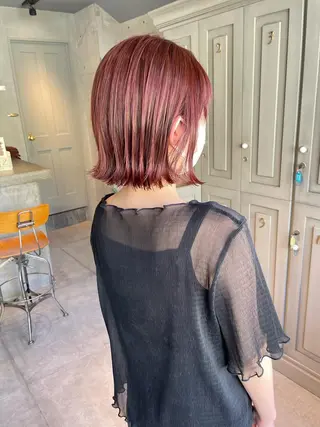 ショート カラー sea by luvismけやき通り2号店所属・ボブ/ショート/ 縮毛矯正/岸本恭明のヘアスタイル