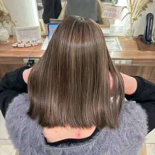 ミディアム 渡邊楓果／髪質改善 ／カラーのヘアスタイル