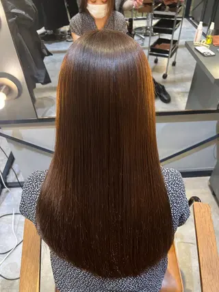 ロング カラー 髪質改善ストレート Kantaのヘアスタイル