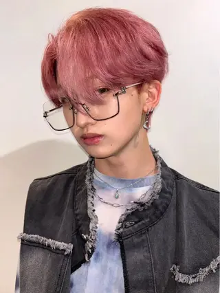 ショート カラー メンズ ユウ✩.*˚/メンズ 特化/シャドウパーマのヘアスタイル