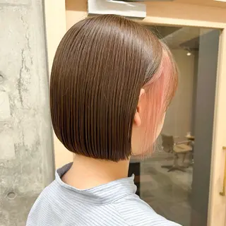 ミディアム カラー mee.浦和店所属・カットモデル募集 🍒/北爪まゆのヘアスタイル