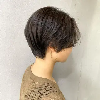 ショート カラー ボブ/パーマ ミヒラケイタのヘアスタイル