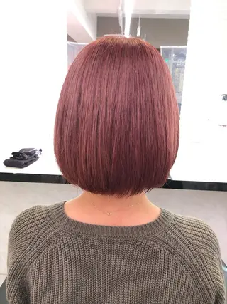 セミロング カラー ヘアアレンジ 透明感/艶髪/💖 トレンドスタイル💖のヘアスタイル