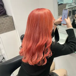 ロング カラー 暖色🩷透明感カラー ♡Maika♡のヘアスタイル