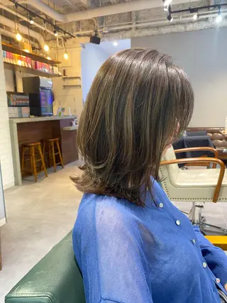 ミディアム GO TODAY SHAiRE SALON 原宿Stella店所属・𓍯柔らかhair 𓍯 yukinoのヘアスタイル