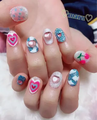 ネイル まるみ ♡のネイルデザイン