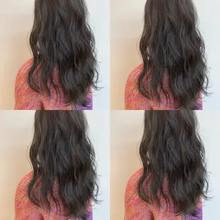 セミロング 透明感/オリーブ/ グレージュ/YUKAのヘアスタイル