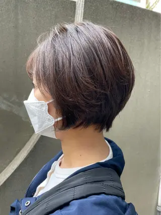 カラー レイヤーカット/ 艶カラー/山内一暉のヘアスタイル