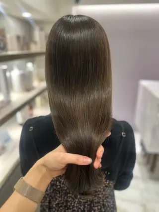 ロング カラー 韓国レイヤー✨ yasuko銀座のヘアスタイル